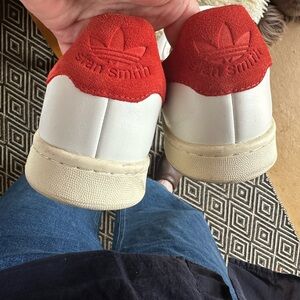 Adidas Stan Smith Red and White Sneakers